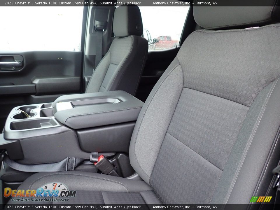 2023 Chevrolet Silverado 1500 Custom Crew Cab 4x4 Summit White / Jet Black Photo #11