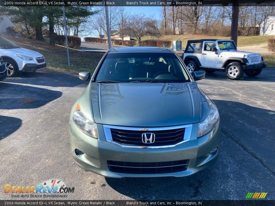 2009 Honda Accord EX-L V6 Sedan Mystic Green Metallic / Black Photo #7