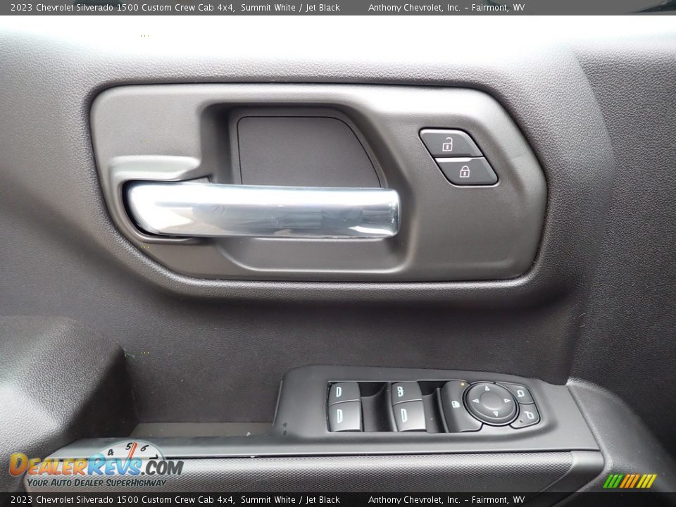 2023 Chevrolet Silverado 1500 Custom Crew Cab 4x4 Summit White / Jet Black Photo #14