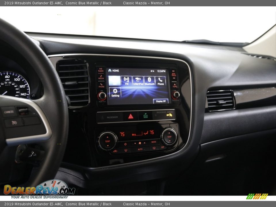 2019 Mitsubishi Outlander ES AWC Cosmic Blue Metallic / Black Photo #9