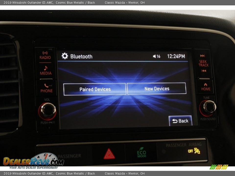 2019 Mitsubishi Outlander ES AWC Cosmic Blue Metallic / Black Photo #11