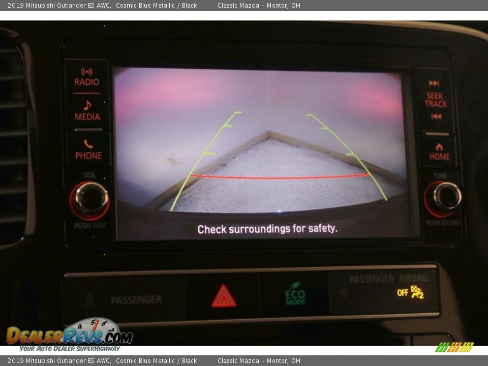 2019 Mitsubishi Outlander ES AWC Cosmic Blue Metallic / Black Photo #12