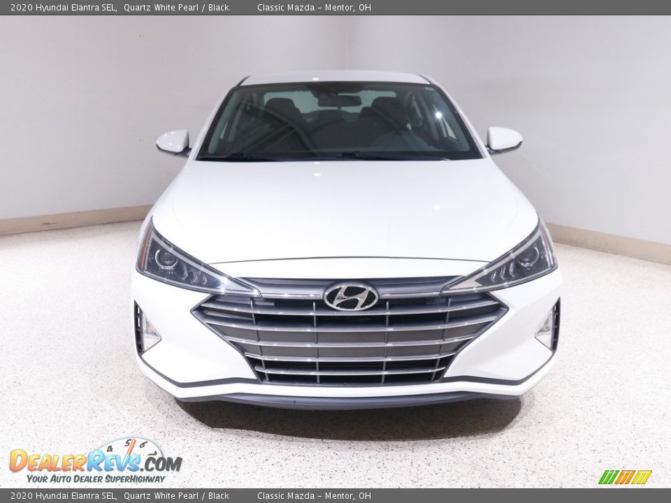 2020 Hyundai Elantra SEL Quartz White Pearl / Black Photo #2