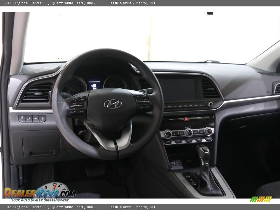 2020 Hyundai Elantra SEL Quartz White Pearl / Black Photo #6