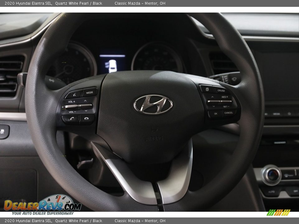 2020 Hyundai Elantra SEL Quartz White Pearl / Black Photo #7