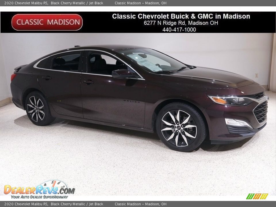 2020 Chevrolet Malibu RS Black Cherry Metallic / Jet Black Photo #1
