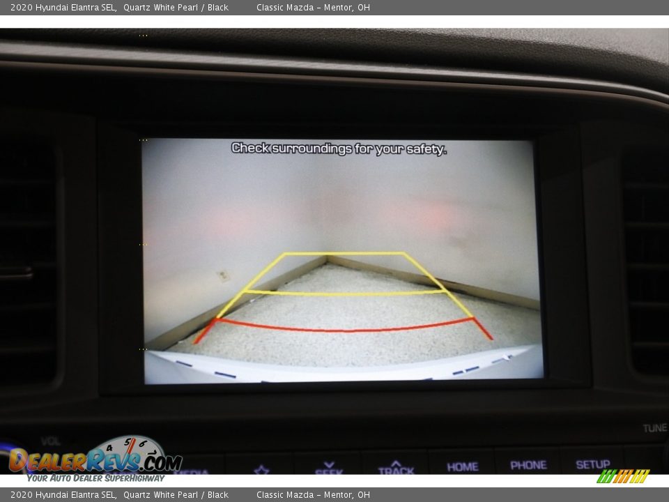 2020 Hyundai Elantra SEL Quartz White Pearl / Black Photo #11