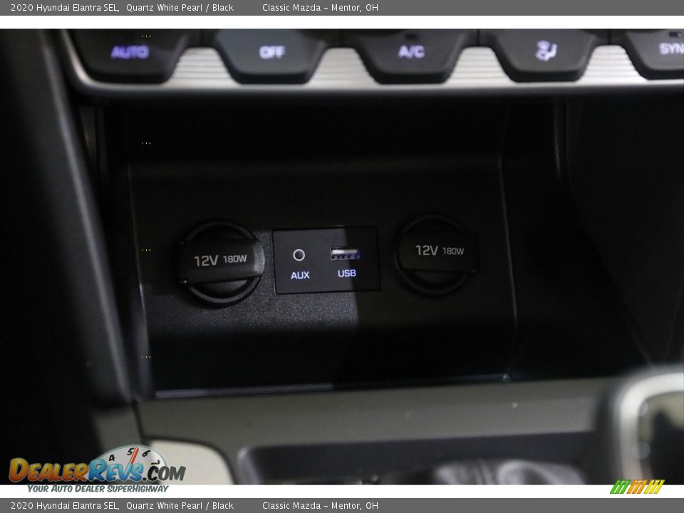 2020 Hyundai Elantra SEL Quartz White Pearl / Black Photo #12