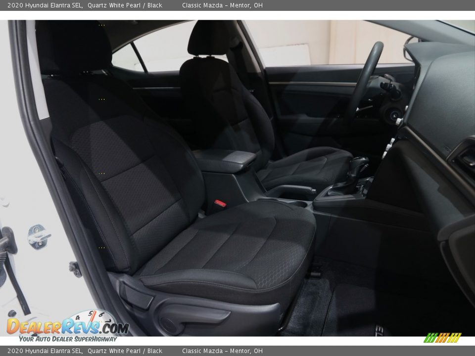 2020 Hyundai Elantra SEL Quartz White Pearl / Black Photo #14