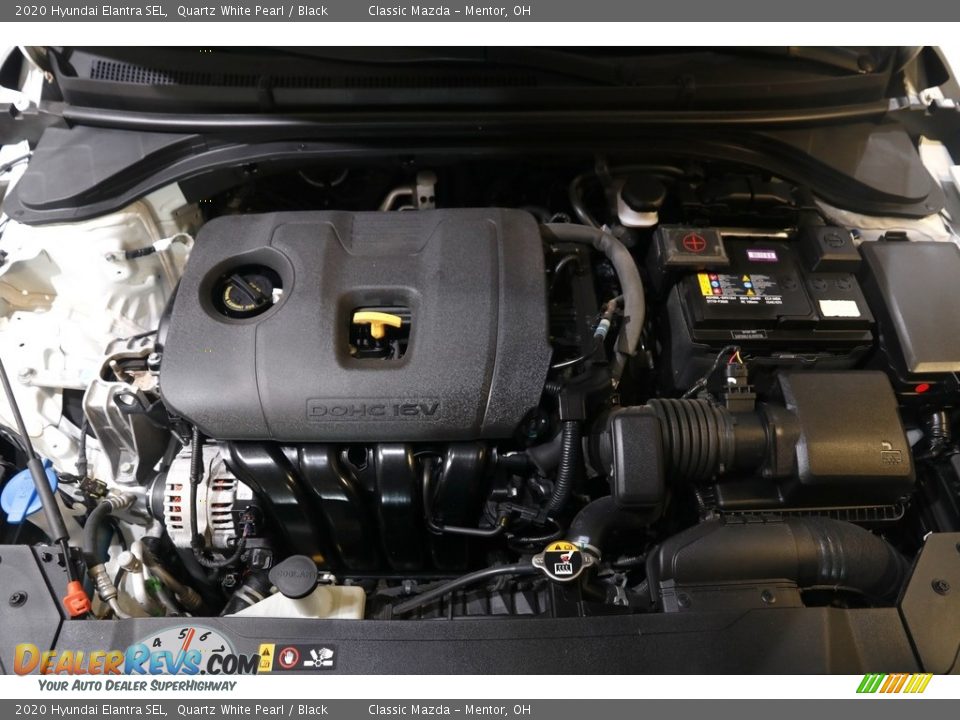 2020 Hyundai Elantra SEL Quartz White Pearl / Black Photo #18