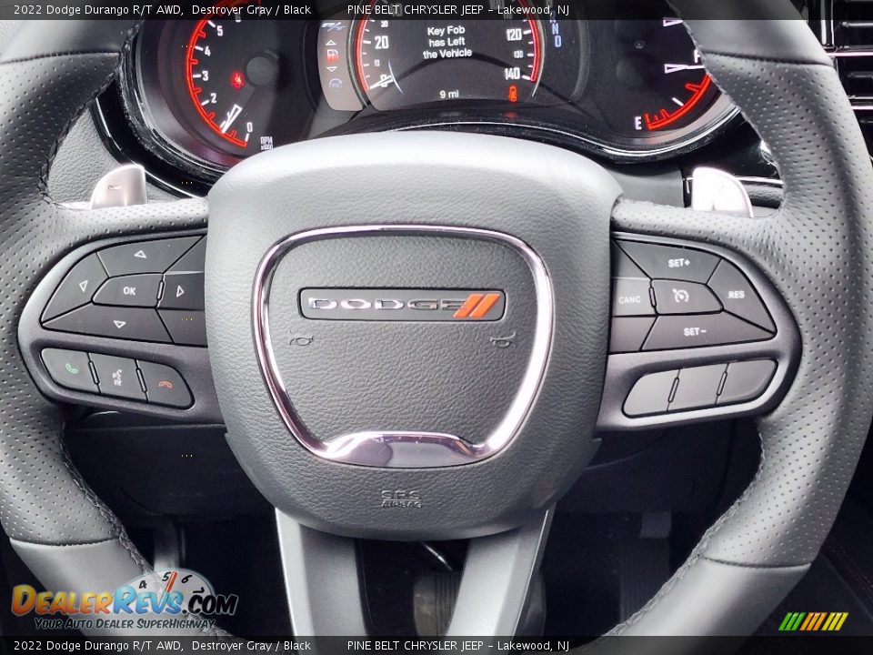 2022 Dodge Durango R/T AWD Steering Wheel Photo #10