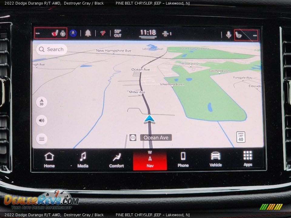 Navigation of 2022 Dodge Durango R/T AWD Photo #13