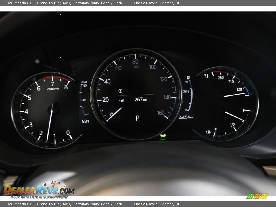 2020 Mazda CX-5 Grand Touring AWD Snowflake White Pearl / Black Photo #8