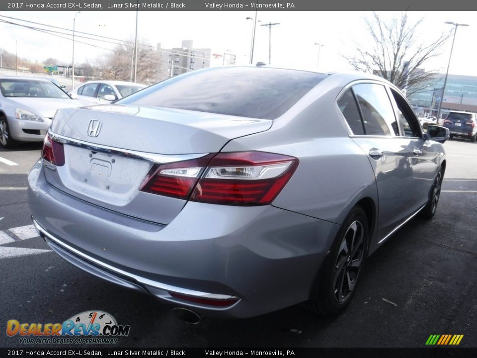 2017 Honda Accord EX-L Sedan Lunar Silver Metallic / Black Photo #7