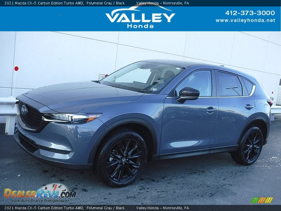 2021 Mazda CX-5 Carbon Edition Turbo AWD Polymetal Gray / Black Photo #1