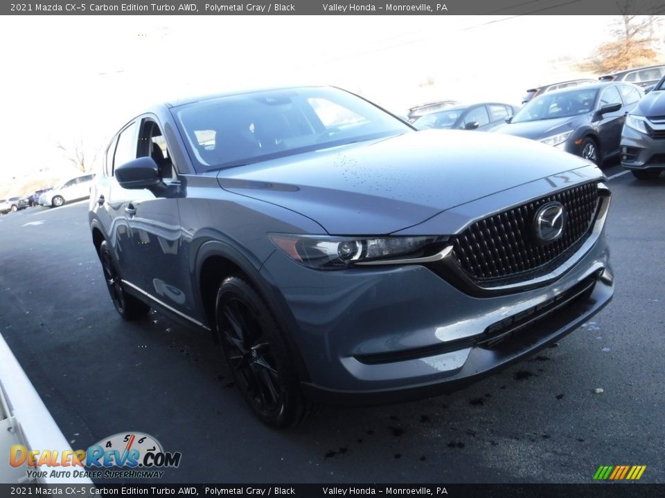 2021 Mazda CX-5 Carbon Edition Turbo AWD Polymetal Gray / Black Photo #6