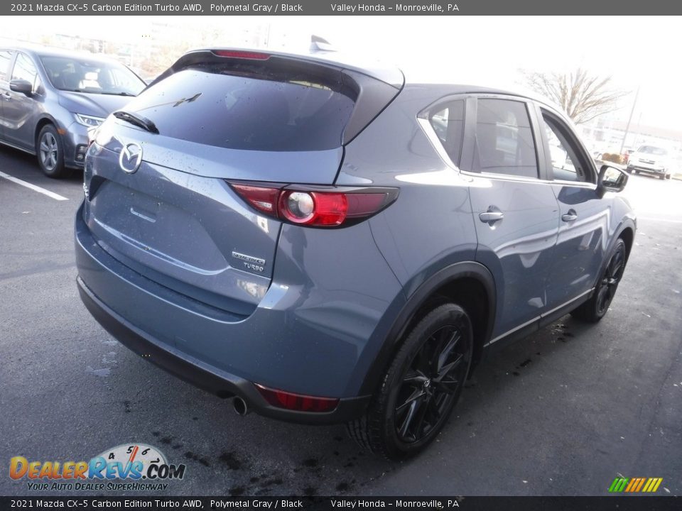 2021 Mazda CX-5 Carbon Edition Turbo AWD Polymetal Gray / Black Photo #7