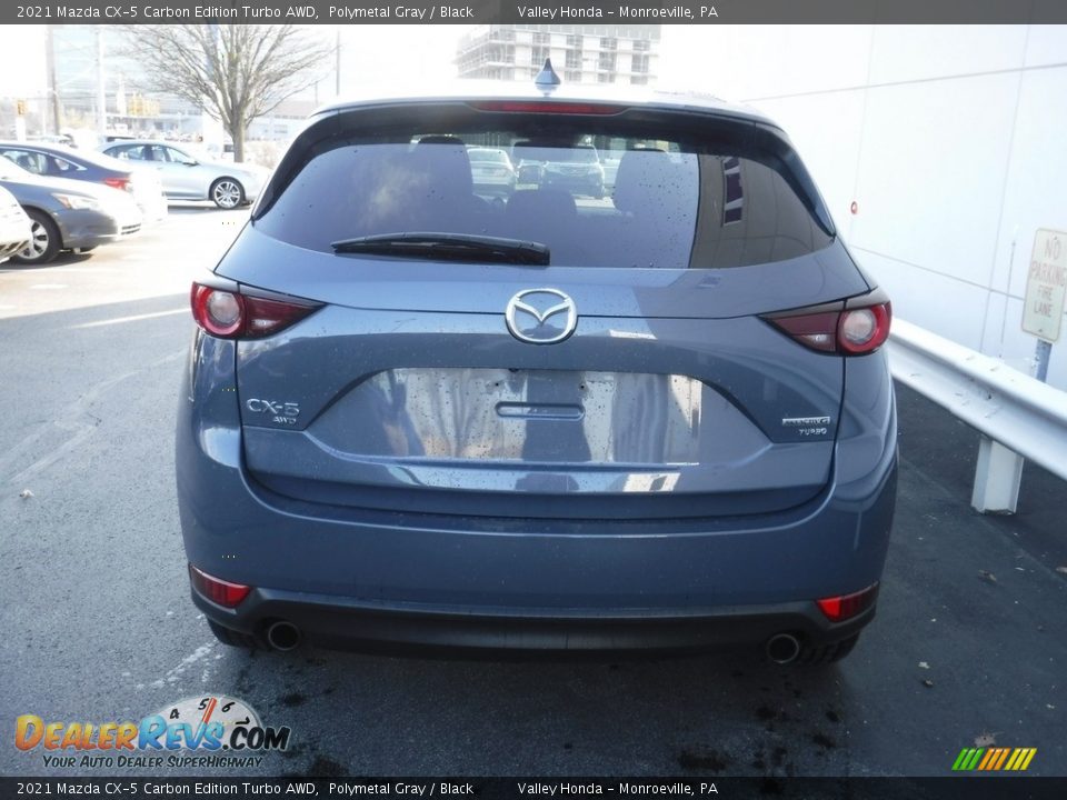 2021 Mazda CX-5 Carbon Edition Turbo AWD Polymetal Gray / Black Photo #8