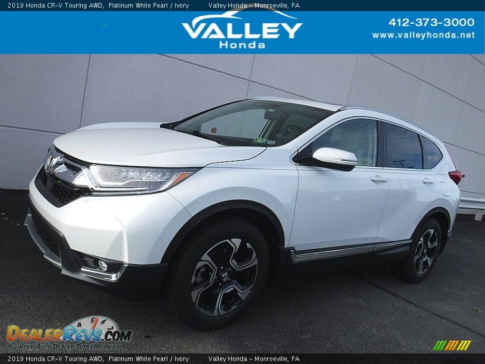 2019 Honda CR-V Touring AWD Platinum White Pearl / Ivory Photo #1