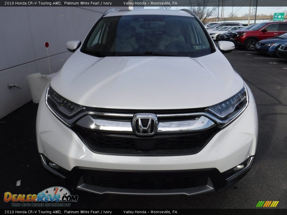 2019 Honda CR-V Touring AWD Platinum White Pearl / Ivory Photo #5