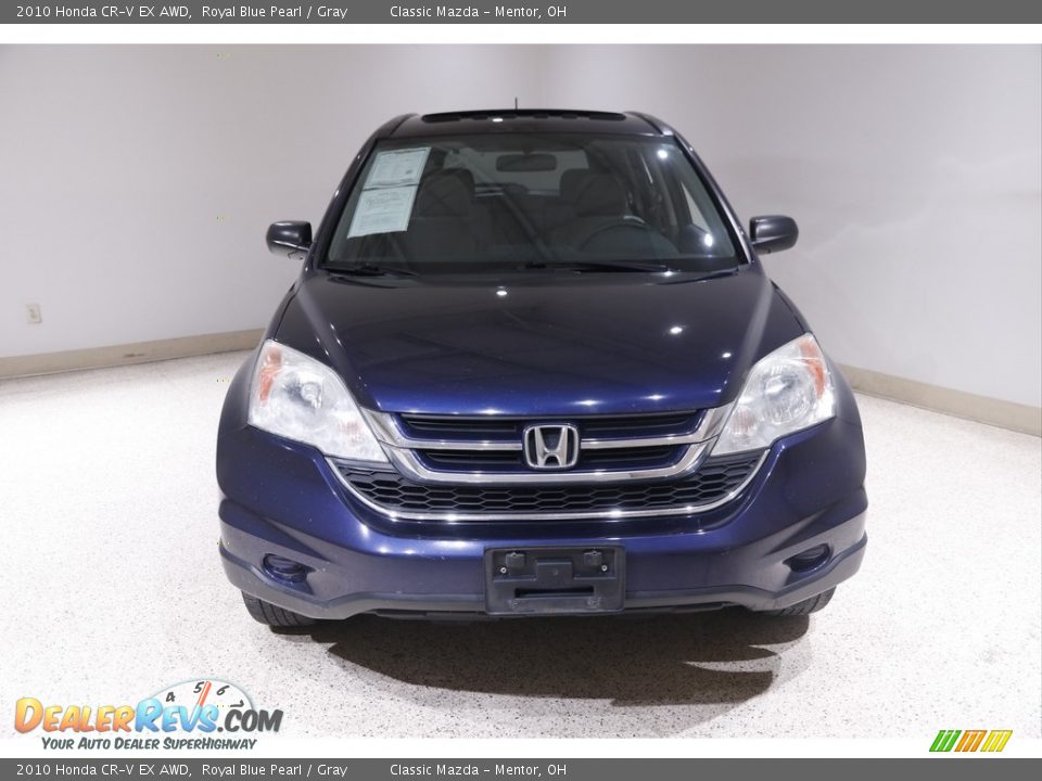 2010 Honda CR-V EX AWD Royal Blue Pearl / Gray Photo #2
