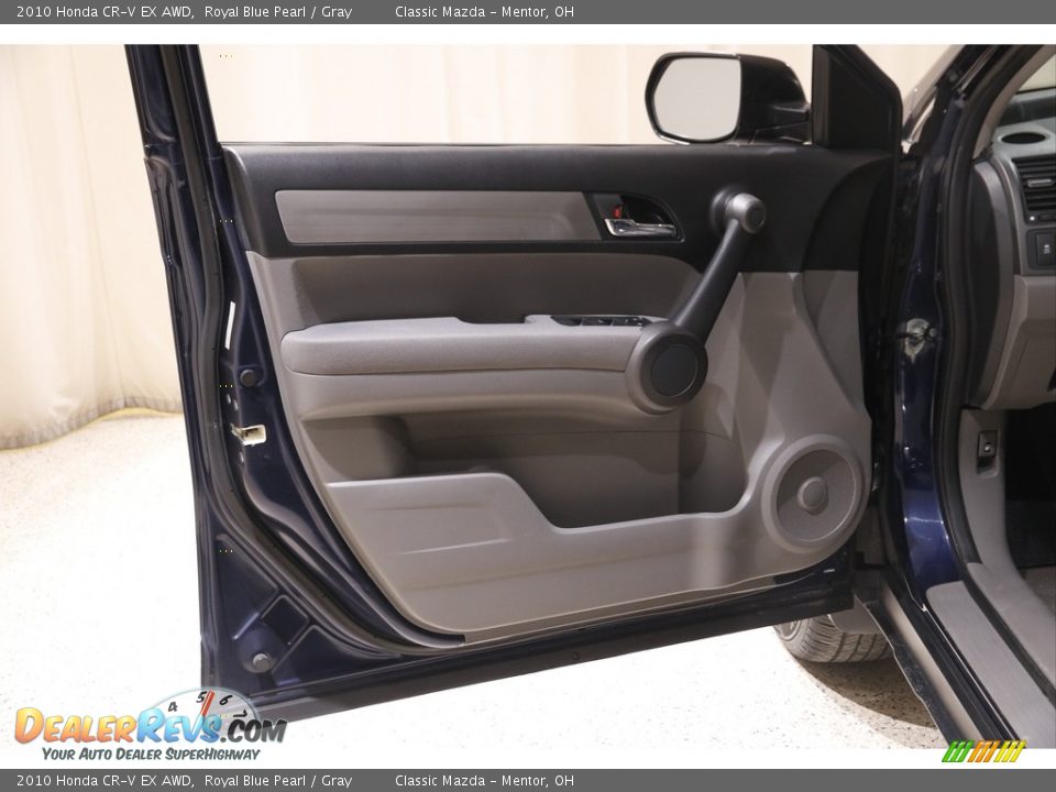 2010 Honda CR-V EX AWD Royal Blue Pearl / Gray Photo #4