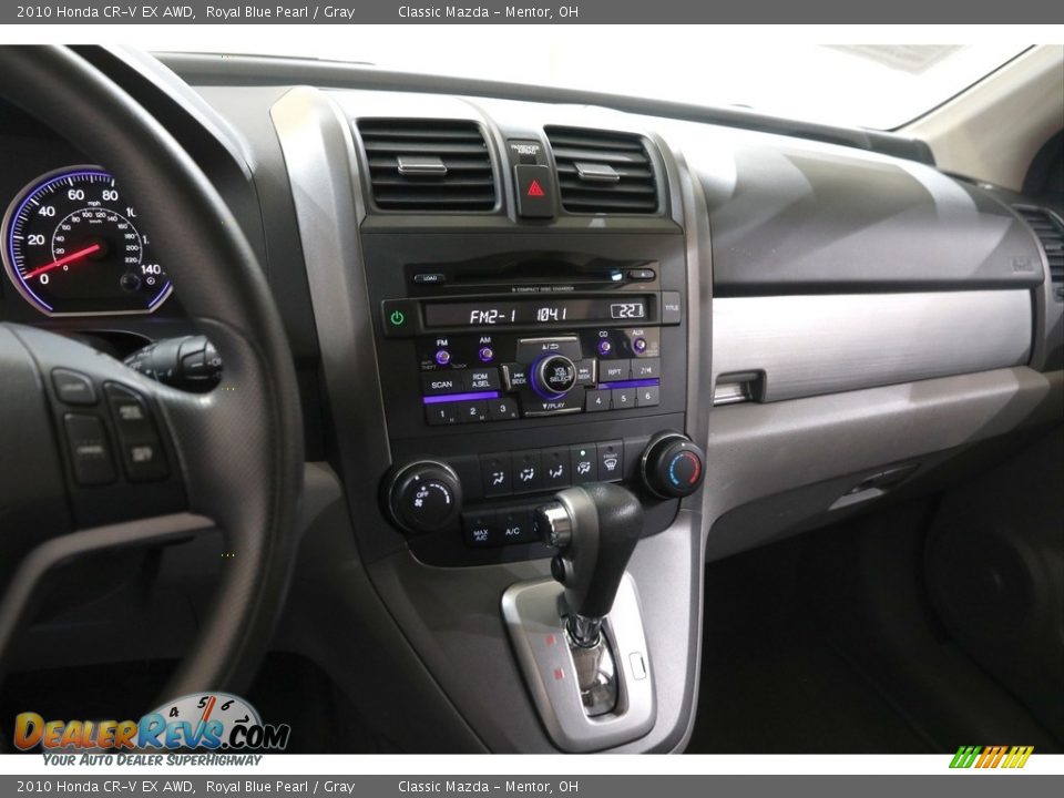 2010 Honda CR-V EX AWD Royal Blue Pearl / Gray Photo #9