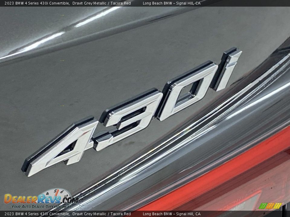 2023 BMW 4 Series 430i Convertible Dravit Grey Metallic / Tacora Red Photo #8