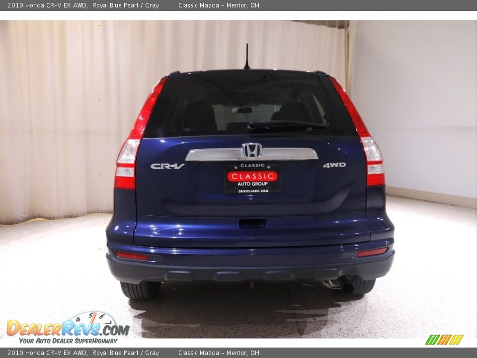 2010 Honda CR-V EX AWD Royal Blue Pearl / Gray Photo #14