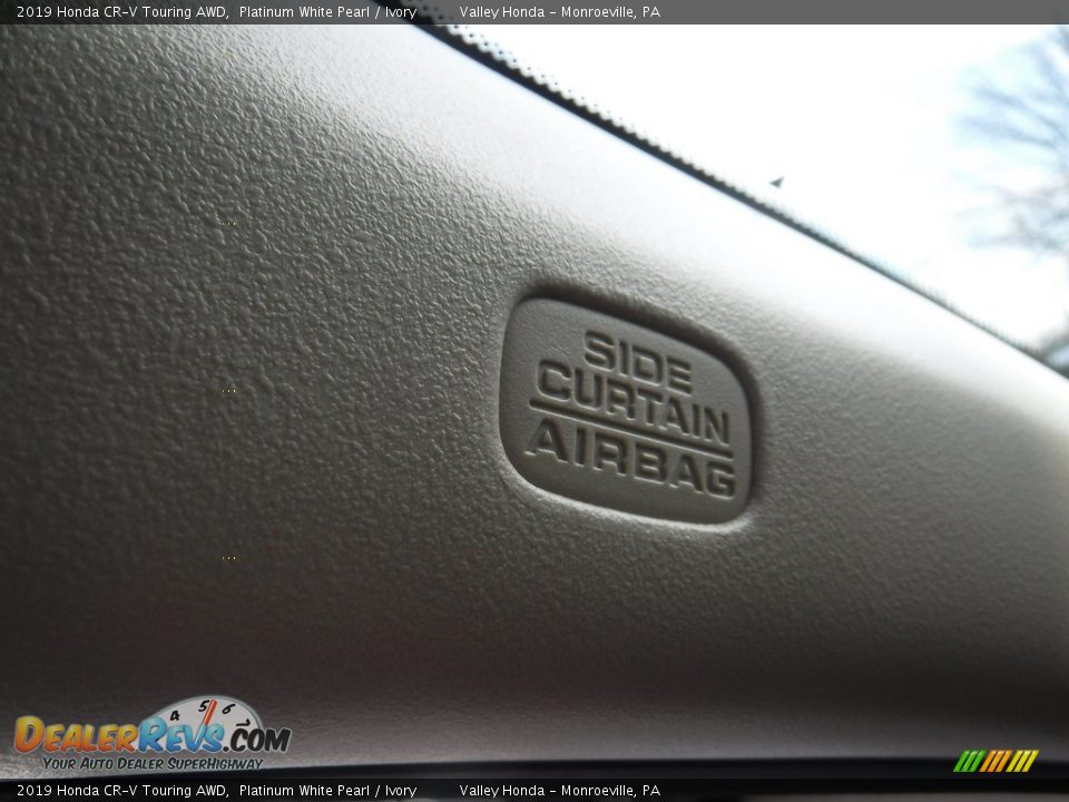 2019 Honda CR-V Touring AWD Platinum White Pearl / Ivory Photo #25