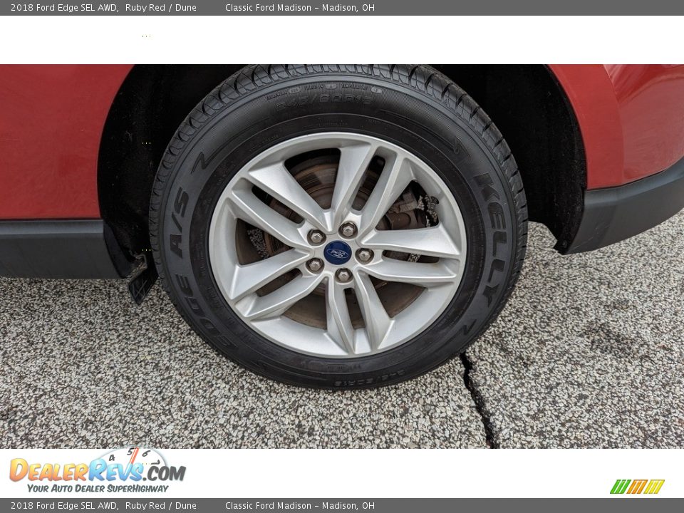 2018 Ford Edge SEL AWD Ruby Red / Dune Photo #7