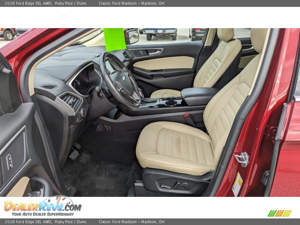 2018 Ford Edge SEL AWD Ruby Red / Dune Photo #9