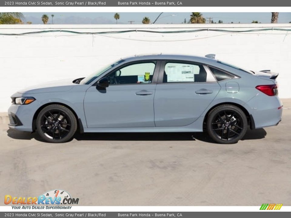 Sonic Gray Pearl 2023 Honda Civic Si Sedan Photo #4