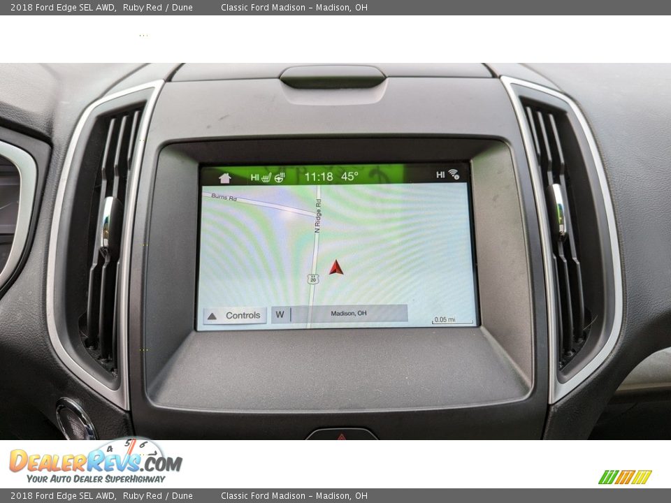 2018 Ford Edge SEL AWD Ruby Red / Dune Photo #12