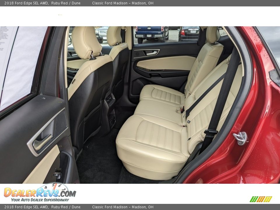 2018 Ford Edge SEL AWD Ruby Red / Dune Photo #13