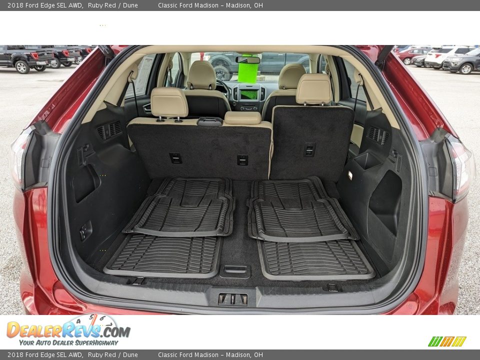 2018 Ford Edge SEL AWD Ruby Red / Dune Photo #14