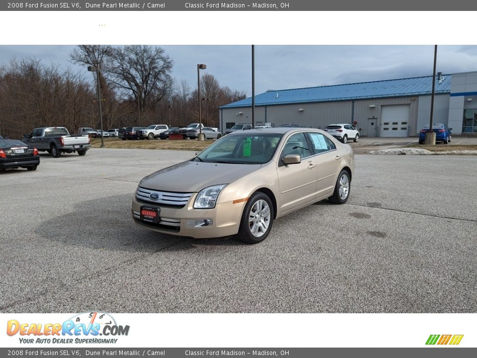 2008 Ford Fusion SEL V6 Dune Pearl Metallic / Camel Photo #1