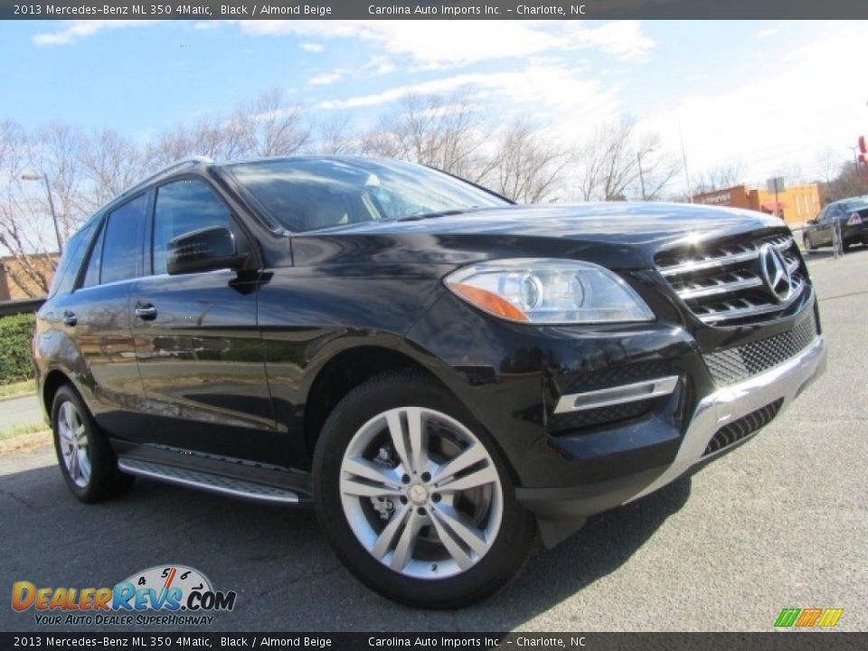 2013 Mercedes-Benz ML 350 4Matic Black / Almond Beige Photo #1