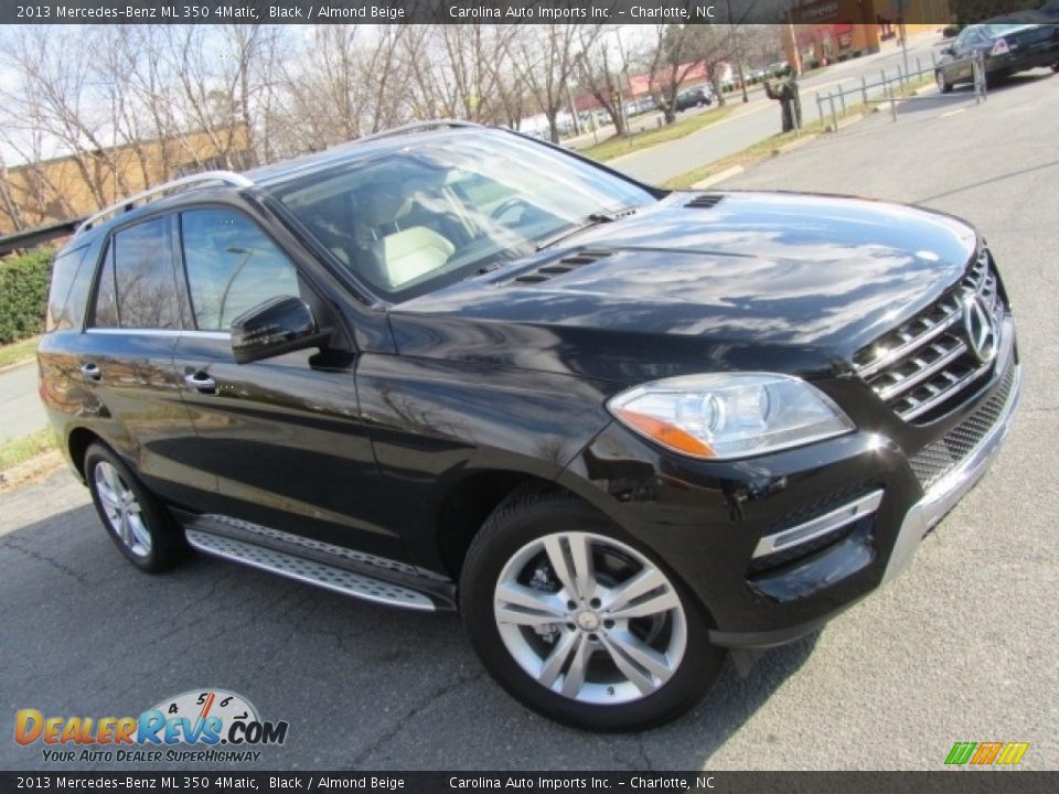 2013 Mercedes-Benz ML 350 4Matic Black / Almond Beige Photo #3