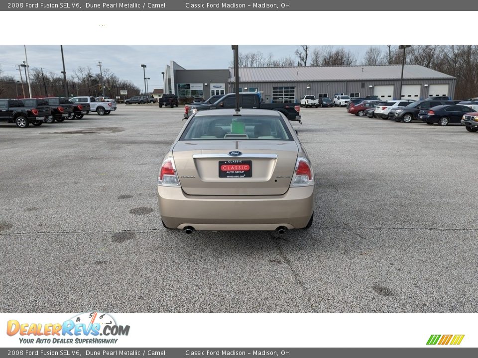 2008 Ford Fusion SEL V6 Dune Pearl Metallic / Camel Photo #3