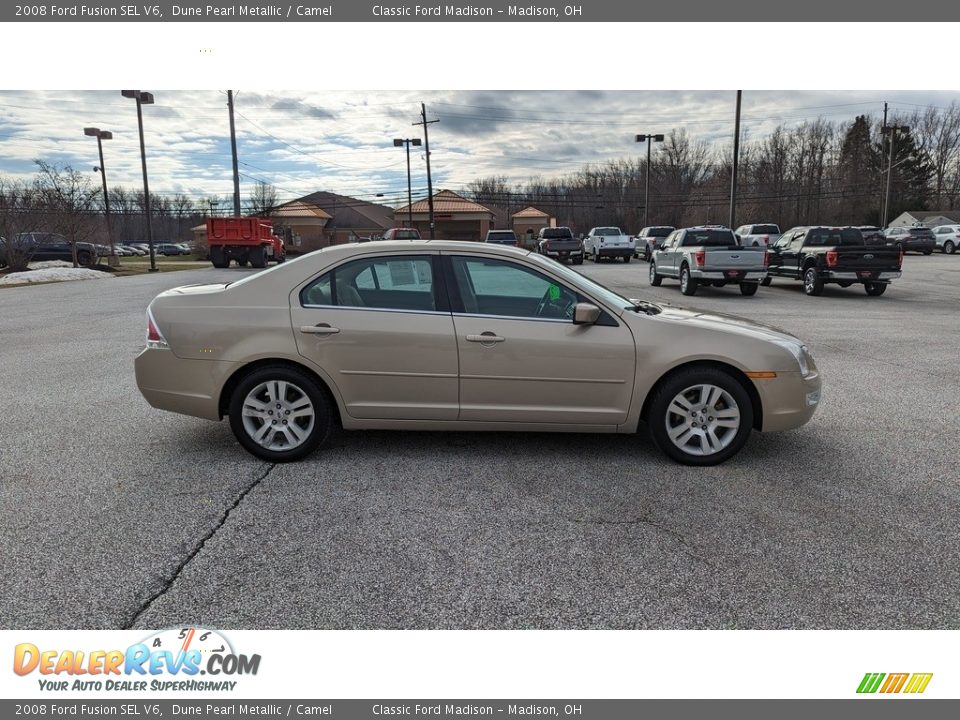2008 Ford Fusion SEL V6 Dune Pearl Metallic / Camel Photo #4