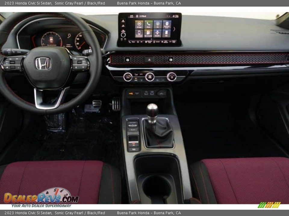 Black/Red Interior - 2023 Honda Civic Si Sedan Photo #17