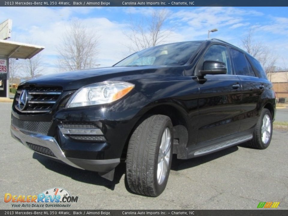 2013 Mercedes-Benz ML 350 4Matic Black / Almond Beige Photo #6