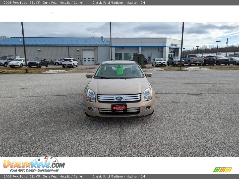 2008 Ford Fusion SEL V6 Dune Pearl Metallic / Camel Photo #6
