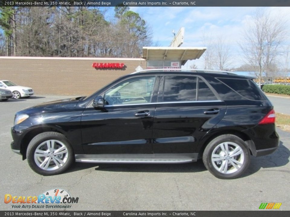 2013 Mercedes-Benz ML 350 4Matic Black / Almond Beige Photo #7