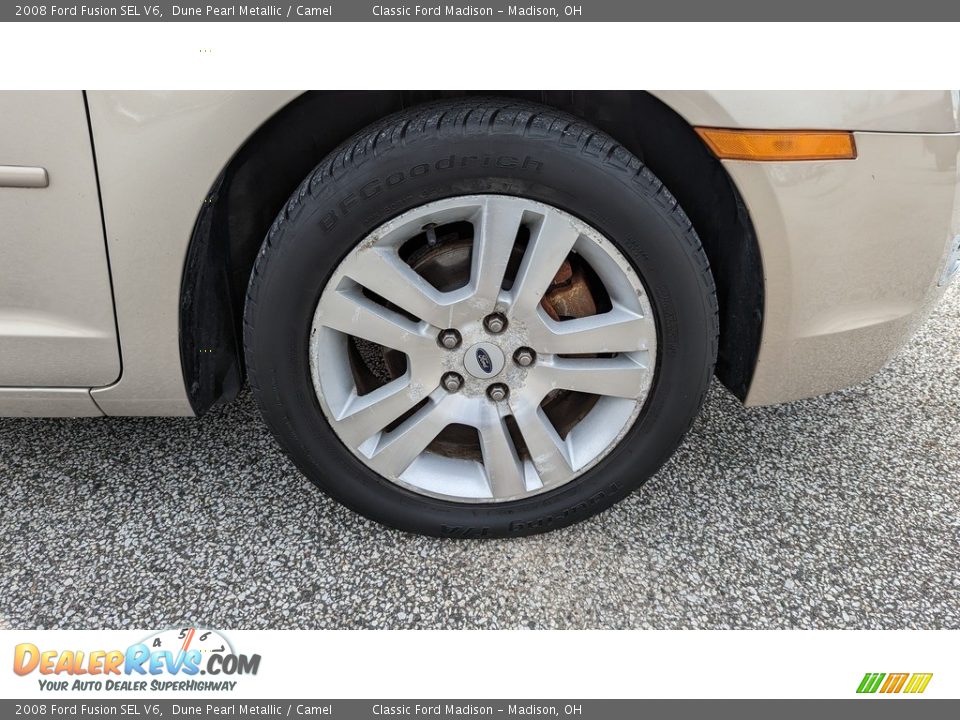 2008 Ford Fusion SEL V6 Dune Pearl Metallic / Camel Photo #7