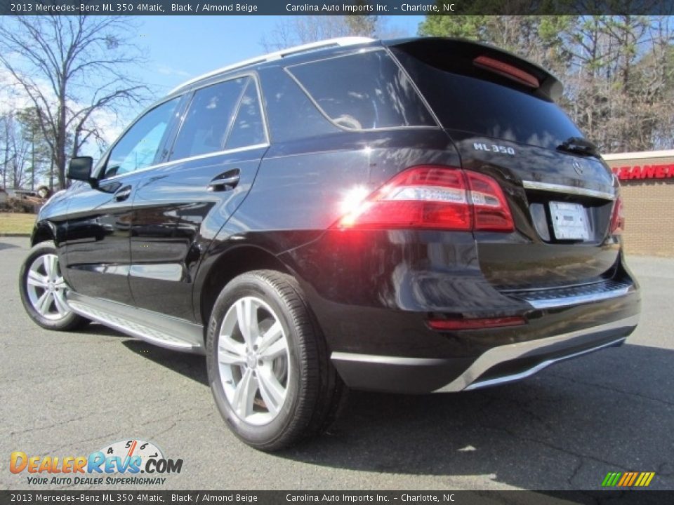 2013 Mercedes-Benz ML 350 4Matic Black / Almond Beige Photo #8