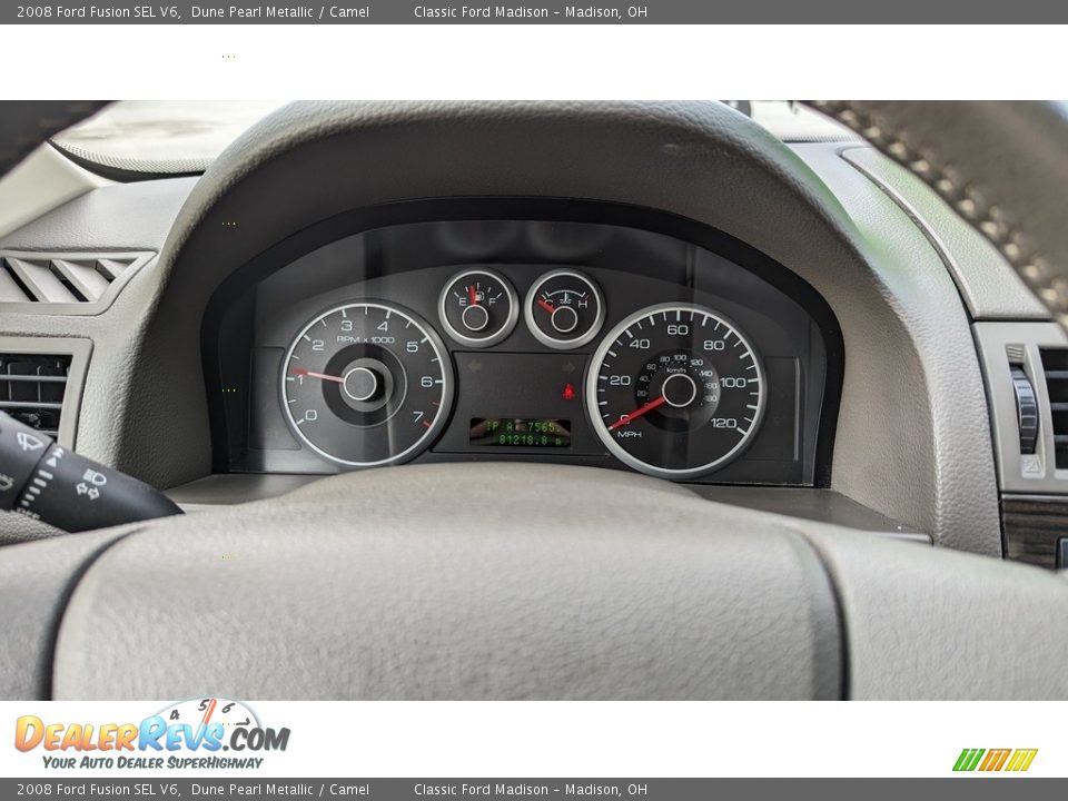 2008 Ford Fusion SEL V6 Dune Pearl Metallic / Camel Photo #8