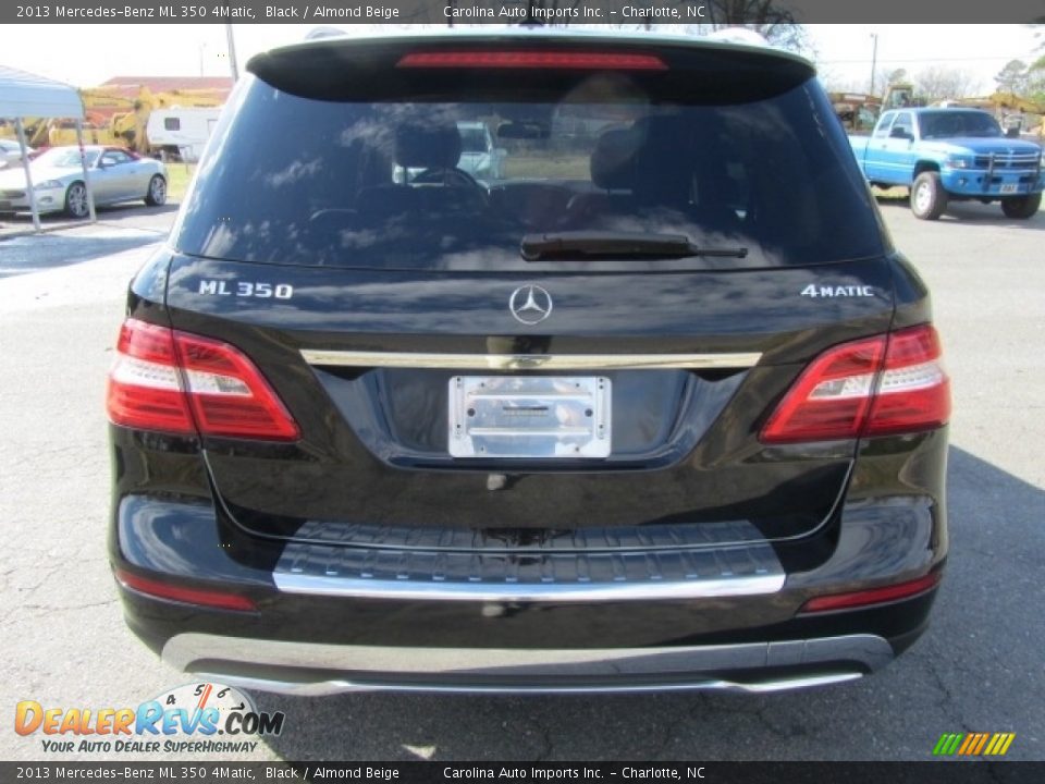 2013 Mercedes-Benz ML 350 4Matic Black / Almond Beige Photo #9