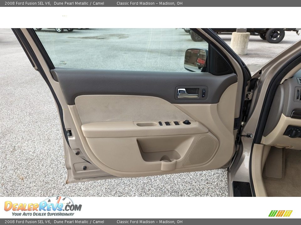 2008 Ford Fusion SEL V6 Dune Pearl Metallic / Camel Photo #9